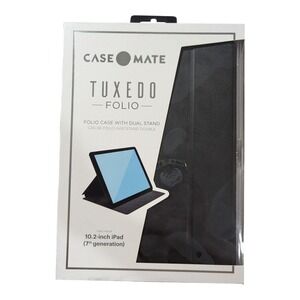 O3. Case-Mate Tuxedo Folio - 10.2-inch‎ iPad (8th/7th Generation) Black